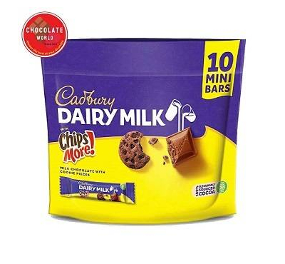 Cadbury Dariy Milk Chips More (150gm) Doy Bag 10 pices