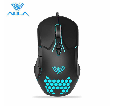 AULA F809 Backlit Gaming Mouse Macro Programming 7 Buttons 3200DPI