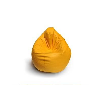 Aaram faux leather bean bag Yellow