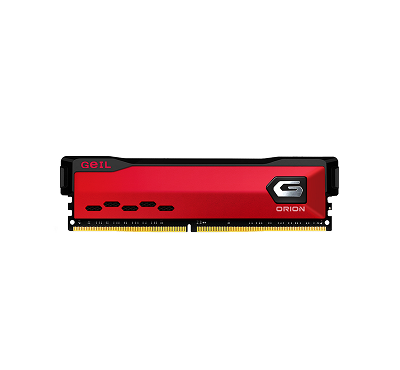 GEIL DRAM 8G 3200 MHZ  CL 16-20-20-40 DDR4 U-DIMM ORION GRAY/RED