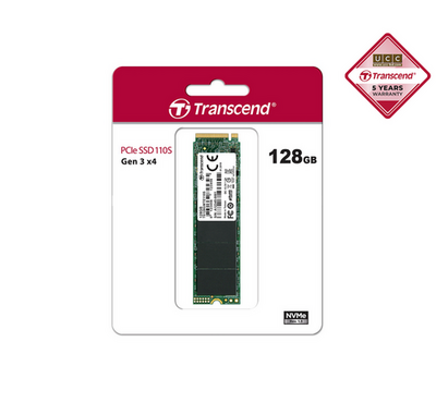 Transcend 128GB 110S NVMe M.2 2280 PCIe Gen 3 x4 Internal SSD