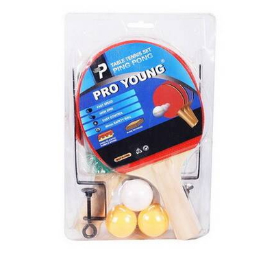 Pro Young Table Tennis Racket Set with 3 Balls