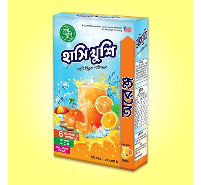 Hashi Khushi Soft Drink Powder- Orange 500gm