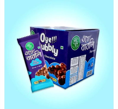 Hashi Khushi Oye Bubbly Milk Chocolate 8gm 30pcs Pack