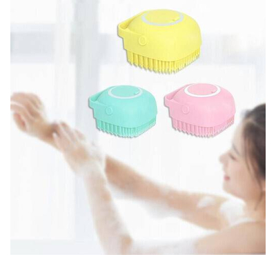 Silicone Massage Bath Brush- Multicolour- 1pcs