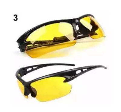 Driving Day / Night Vision Car, Biking & Cycling Sunglasses-1 pcs- Yellow