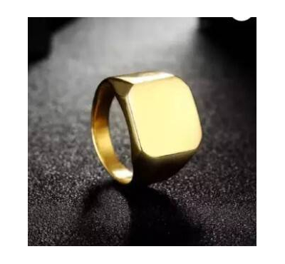 Yellow Gold Plated Ring Best Titanium Steel Ring Gold Alloy