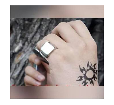 Van Unico Stainless Steel Signet Ring for Men