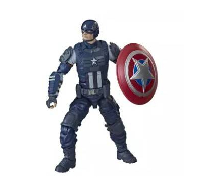 Super Hero Captain America 6 Inch with Lighting figure Toy for kid-Black