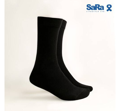 SaRa SARA LONG SOCKS (21LS1-STRIPE/CHECK/Black)