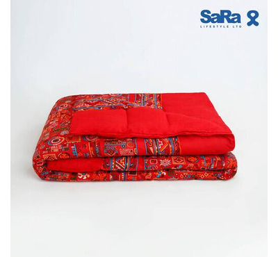 SaRa SARA COMFORTER (COMFORTER4-Red Printed)