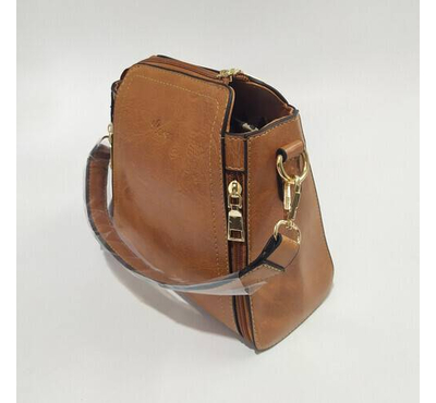 Bucket Ladies Bag, Color: Brown