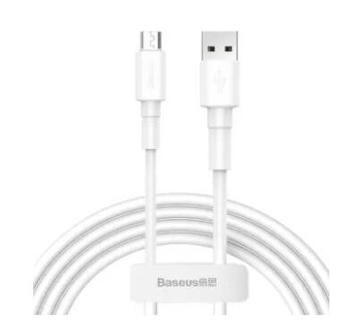 Baseus Mini White Cable USB For Micro 2.4A 1m White