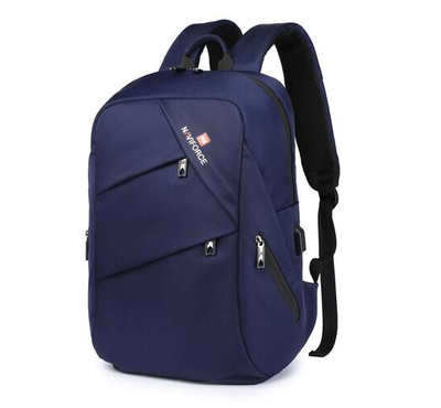 NAVIFORCE B6804 School Bag 16 inch Laptop USB Rucksack Anti Theft Men Backbag Travel - Blue
