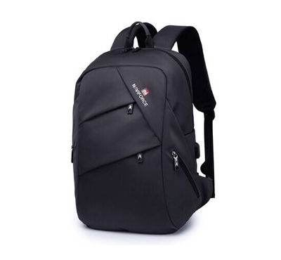 NAVIFORCE B6804 School Bag 16 inch Laptop USB Rucksack Anti Theft Men Backbag Travel - Gray