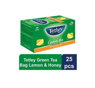 Tetley Green Tea Bag - Lemon & Honey 25pcs
