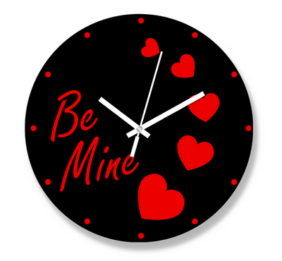 Valentine Thematic Wooden Board Wall Clock DCF-1034