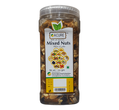 Acure Mixed Nuts Plus - 500 gm
