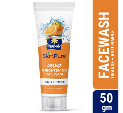 Parachute SkinPure Orange Brightening Facewash (Anti Pimple) 50gm