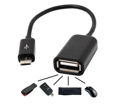 OTG Micro USB Cable Adapter - Black