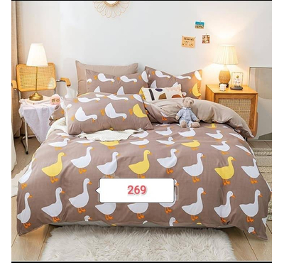 Bedsheet with Duck Cotton Bed Cover