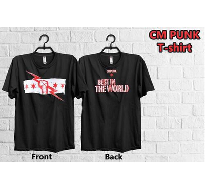 CM Punk High Quality Cotton Half Sleeve T-Shirt for Men