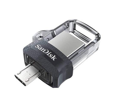 Sandisk Pendrive+OTG 128GB Micro and USB Ultra Dual Drive m3.0 Port Flash & OTG Drive for Android Devices and Computers - Micro, USB 3.0