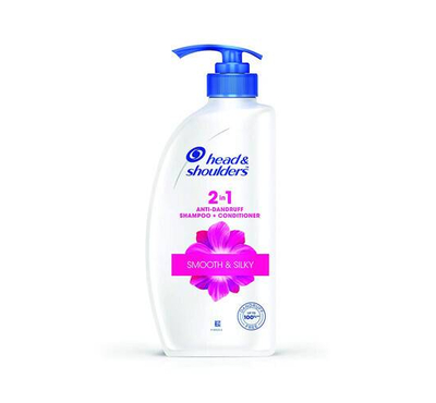 Head & Shoulders 2-in-1 Smooth and Silky Anti Dandruff Shampoo + Conditioner for Women & Men, 650ML