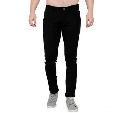 NZ-13018 Slim-fit Stretchable Denim Jeans Pant For Men - Dark Blue