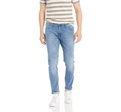 NZ-13081S lim-fit Stretchable Denim Jeans Pant For Men - Light Blue