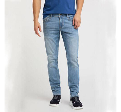 NZ-13093 Slim-fit Stretchable Denim Jeans Pant For Men - Light Blue
