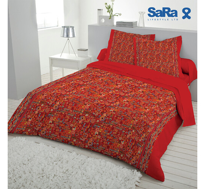 SaRa Bedsheet (BSPC220D-Red)