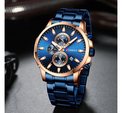 Curren 8348 Luxury Brand Fashion Quartz Watch Men Sports Chronograph Clock