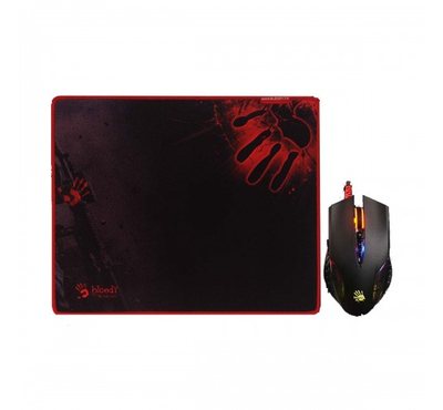 A4 TECH BLOODY Q8181S Bloody Q81 Mouse with B081 X-Thin Mouse Pad Combo Set