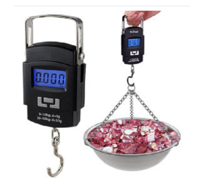 Portable Electronic Scale - Digital Weight Machine 50KG (Black)
