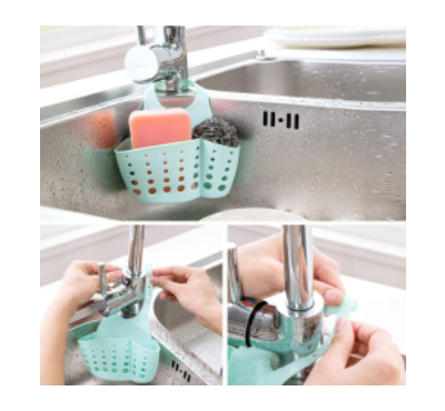 Hanging Drain Bag Basket Bath Storage Gadget Tool Sink Holder Bathroom Soap Hanging Water Laundry Basket For Kitchen