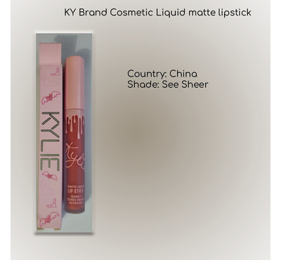 KY Brand Matte Liquid Lipstick See Sheer