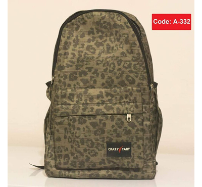 Stylish School Bag (Olive)