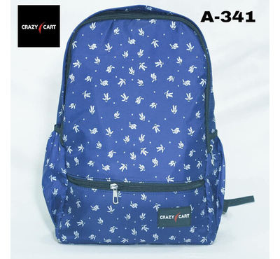 Stylish School Bag (Blue Print)