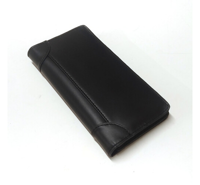 Stylish Magnetic Long Wallet For Men, Color: Black