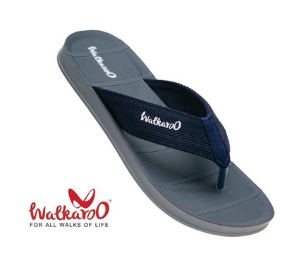 Walkaroo Mens Casual Slippers & Flip-Flops Blue, Size: 6