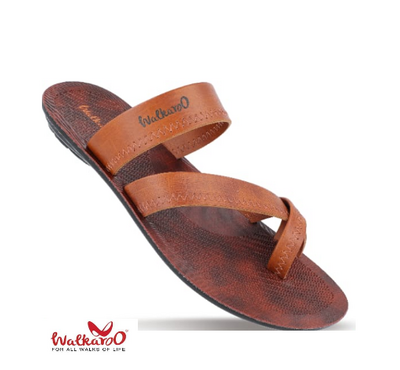 Walkaroo Mens Brown Tan Outdoor Comfortable & Fashionable Sandals, Size: 6