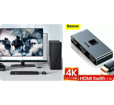 Baseus Matrix HDMI Splitter Two Way Switch (2In 1 or 1 in 2)