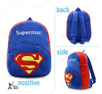 Soft Plush Cute Suparman Toddler Backpack/ School Bag for Kid  Adorable Huggable Toys and Gifts