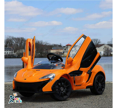 Licensed McLaren P4 12V Battery Powered Ride On Kids Car Remote Control (Orange)