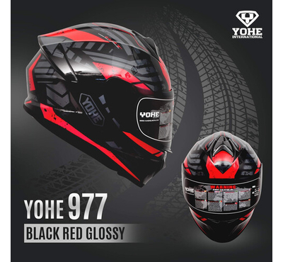YOHE 977 Full Face HRT Helmet, Color: Blue, Size: S