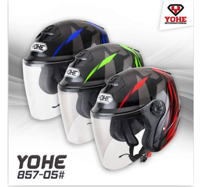 YOHE 857-05 Helmet, Color: Black