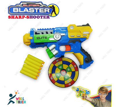 Soft Bullet Blaster Field Arms Fighter Fires Foam Shooter Plastic Soft Bullet Blaster Toy Nub Gun With Suction Target & Bullet