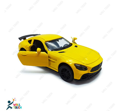 Alloy Die cast Pull Back Mini Metal Private Car Model Super Speed Mini Latest Toy Gift For Kids & For Transportation Vehicle Car Lover (Yellow)