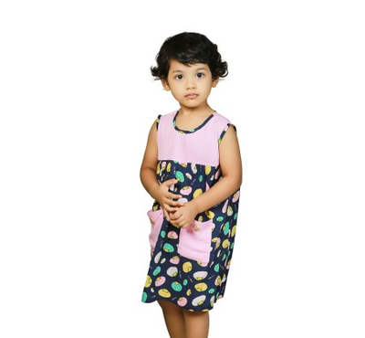 Summer Frock with Pocket for baby girls', Baby Dress Size: 6 Months